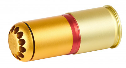 Grenade 40mm à gaz 120 BB's Or/Rouge/Orange