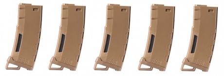 Pack de 5 chargeurs Mid-cap Speed 130 billes pour ...