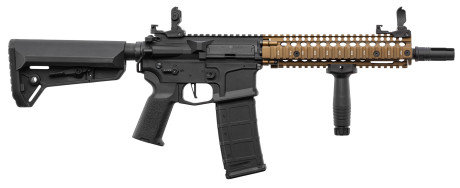 Photo NLK9100-02.jpg Réplique AEG LT-18 GEN2 MK18 Noir-Bronze NSR pack complet