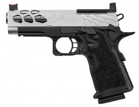 Photo PG9008S-04.jpg GBB Stryk Hi-Capa 4.3 Silver Lancer Tactical Airsoft Pistol