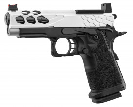 Photo PG9008S-05.jpg GBB Stryk Hi-Capa 4.3 Silver Lancer Tactical Airsoft Pistol