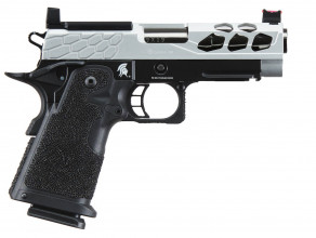 Photo PG9008S-2 GBB Stryk Hi-Capa 4.3 Silver Lancer Tactical Airsoft Pistol