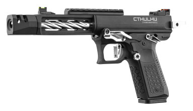 Photo PG9010S-04.jpg GBB CTHULHU Lancer Tactical black/silver replica